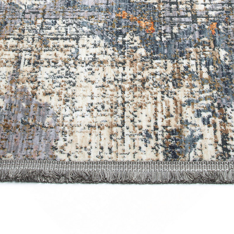 Tapis moderne, abstrait et rectangulaire, Rectangle 1 pi 10 po x 2 pi 6 po