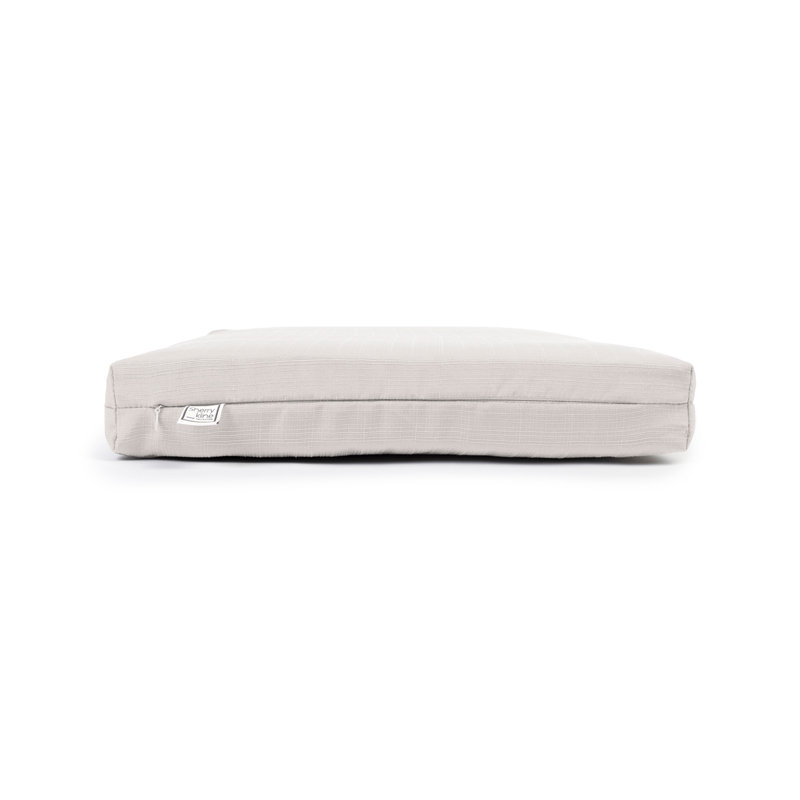 Tailored. Modern Look Seat Cushion With Zipper And Padded Polyester Fill., Eggshell