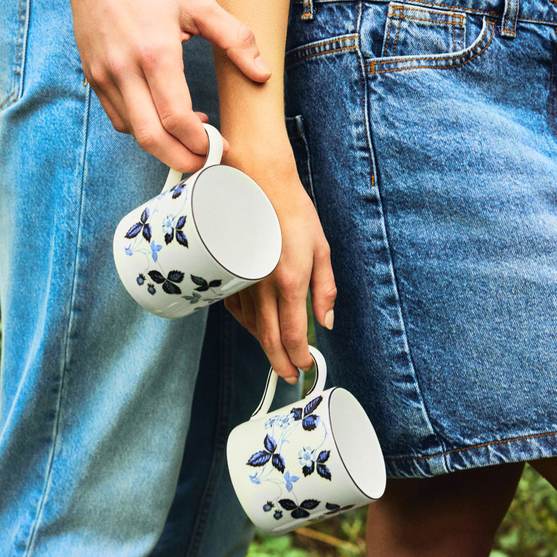Wedgwood Wild Strawberry Inky Blue Mug 11floz