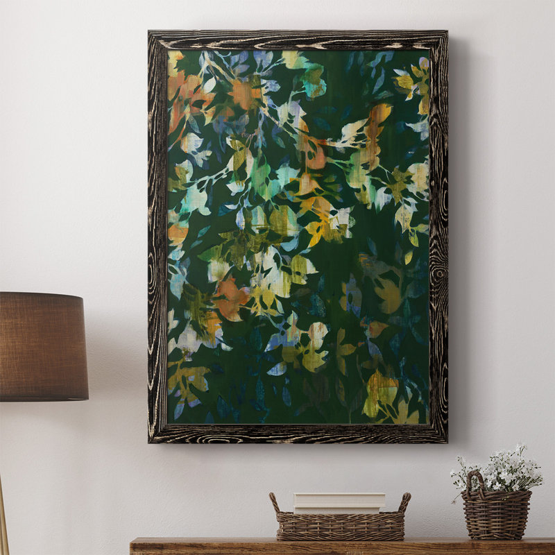 Toile encadrée de qualité supérieure Whirlwind II - prête à être accrochée, H 37,5 po x l 27,5 po, Noir