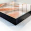 Key box for home, Opens to the right, 30x30x5, Black, Beautiful pastel feathers in a delicate blur, 