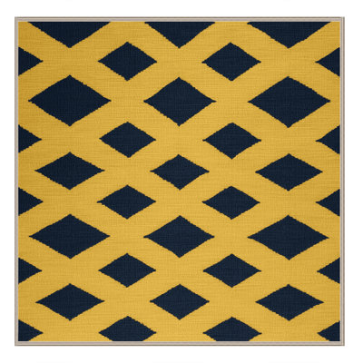 Machine Washable Trellis Brown Area Rug