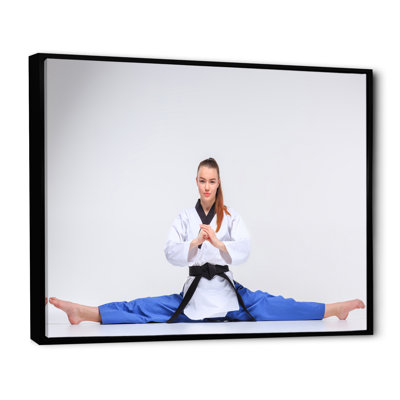 Karaté ceinture noire sur toile