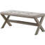 Banc d'appoint Glam avec garniture cloutée-335215011