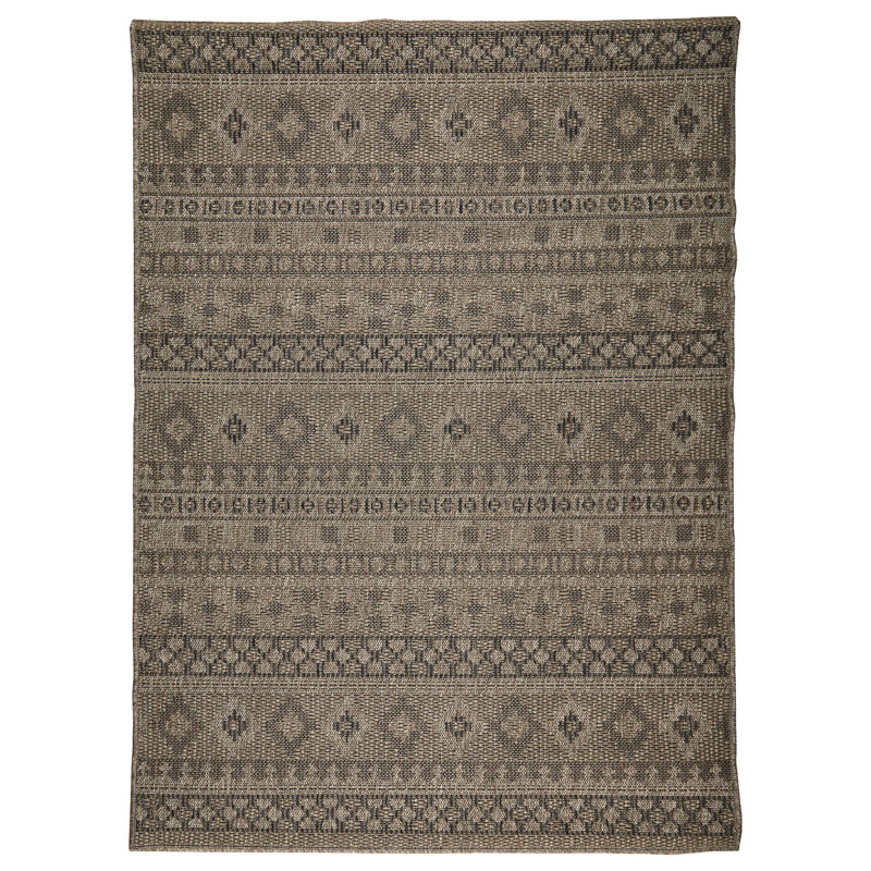 Tapis d'intérieur / extérieur à rayures, Rectangle 3 pi 3 po x 5 pi