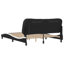 Cadre de lit vidaXL avec DEL sans matelas Hvar noir et blanc 59,8 po x 79,9 po-118101768-118101765