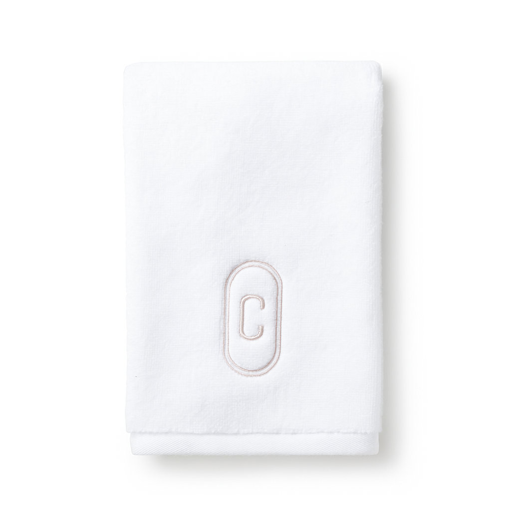 Domani Home Monogram Embroidered Fingertip Towel | Perigold