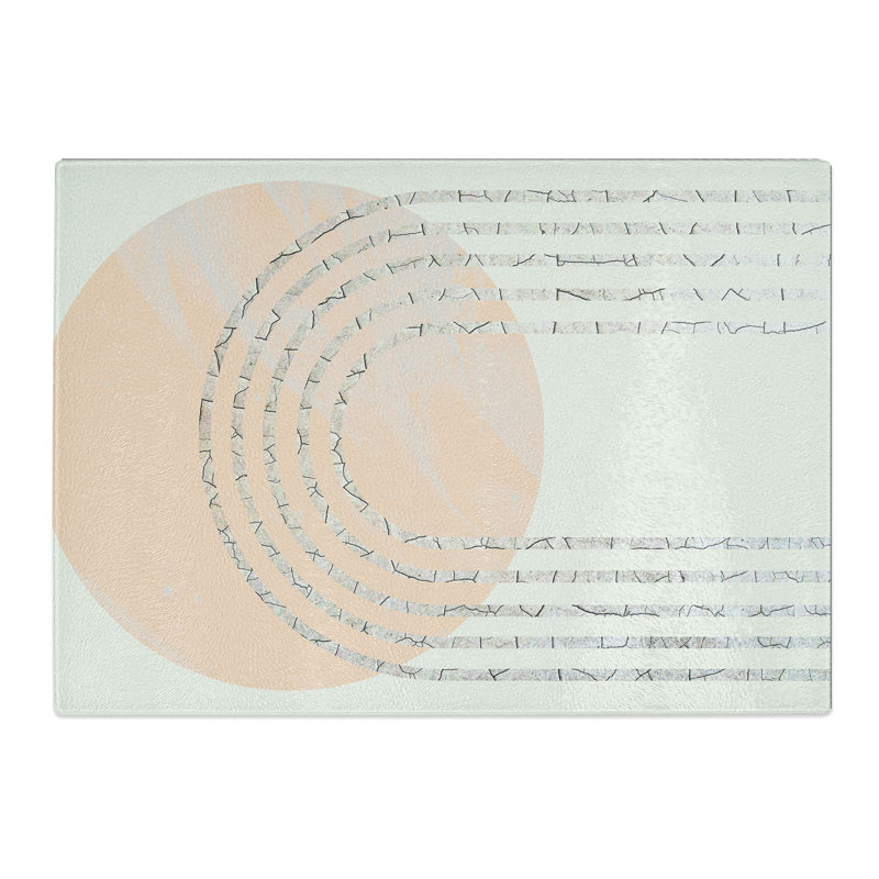 Cracked Moon Chopping Board, 0.4cm H x 20cm W x 28.5cm L