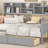Twin Size Daybed, Wood Slat Support, With Bedside Shelves And Two Drawers (Daybed)-79513662