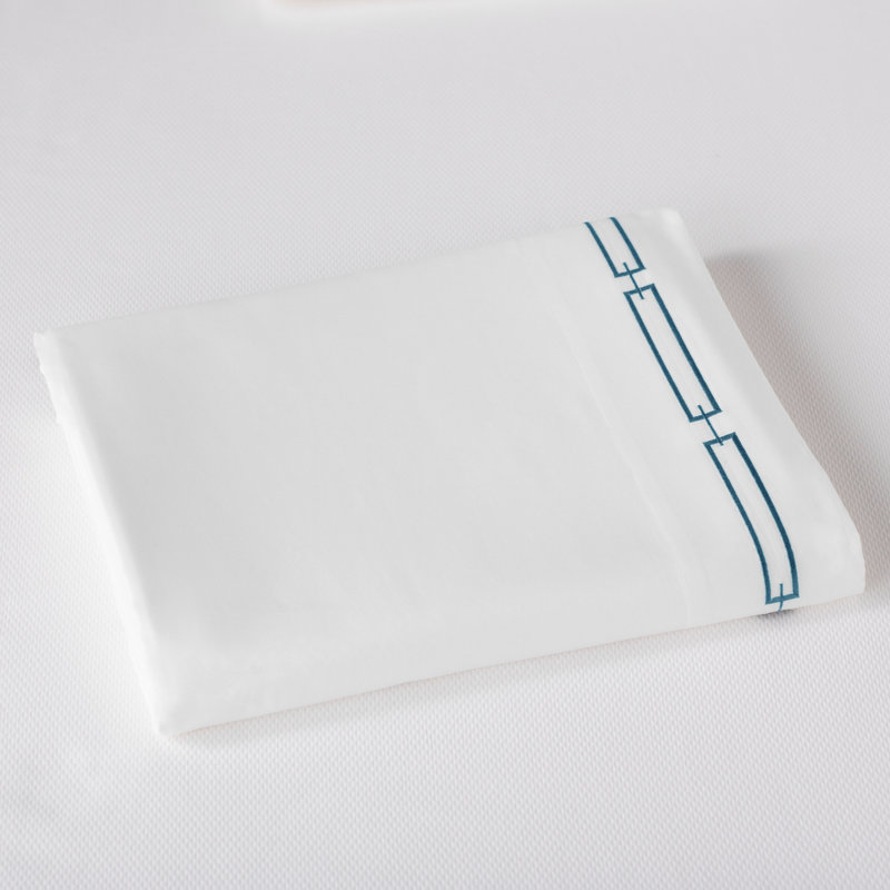 Stanza 420 Thread Count Egyptian-Quality Cotton Flat Sheet, King Flat Sheet, White