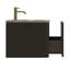 Meuble-lavabo rayé 24 po avec lavabo en céramique blanc, meuble-lavabo mural flottant pour salle de bain-1412863726