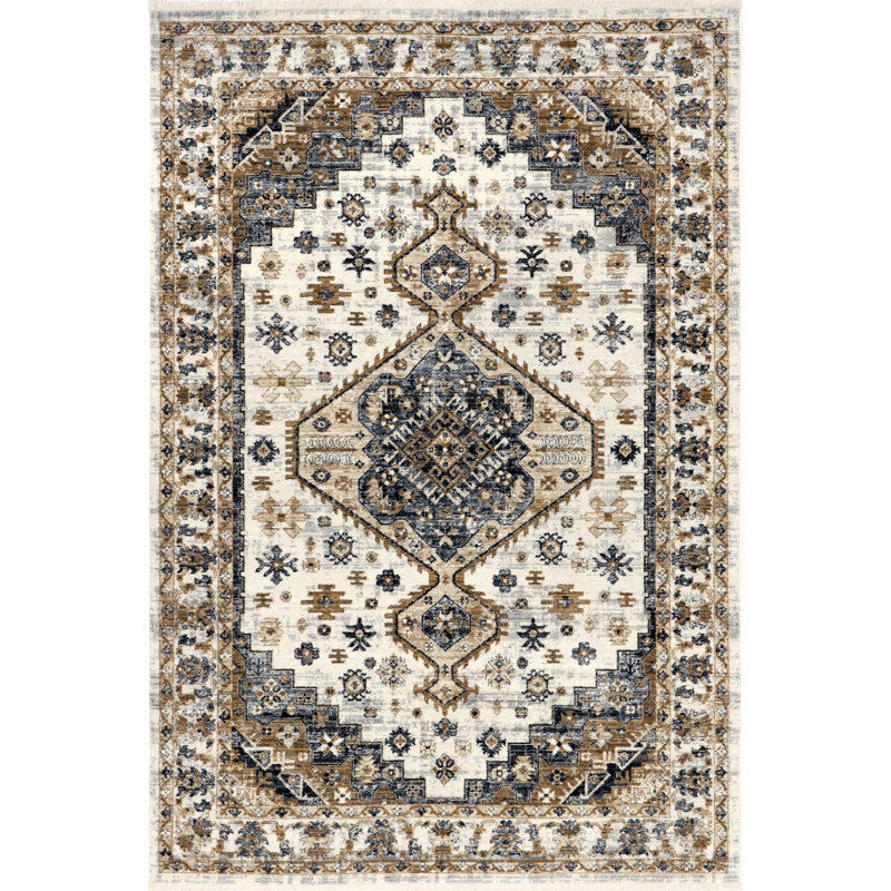 Lakelynn Persian Medallion Area Rug, Rectangle 4' x 6'5"