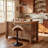 Swivel Adjustable Height Bar Stools PU Leather Counter Stools With Bentwood Back For Bar, Kitchen And Dining Room-1424583878