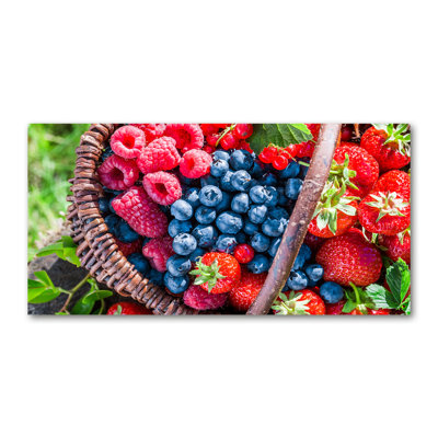A Basket of Forest Fruits 1 Piece Wrapped Canvas Wall Art