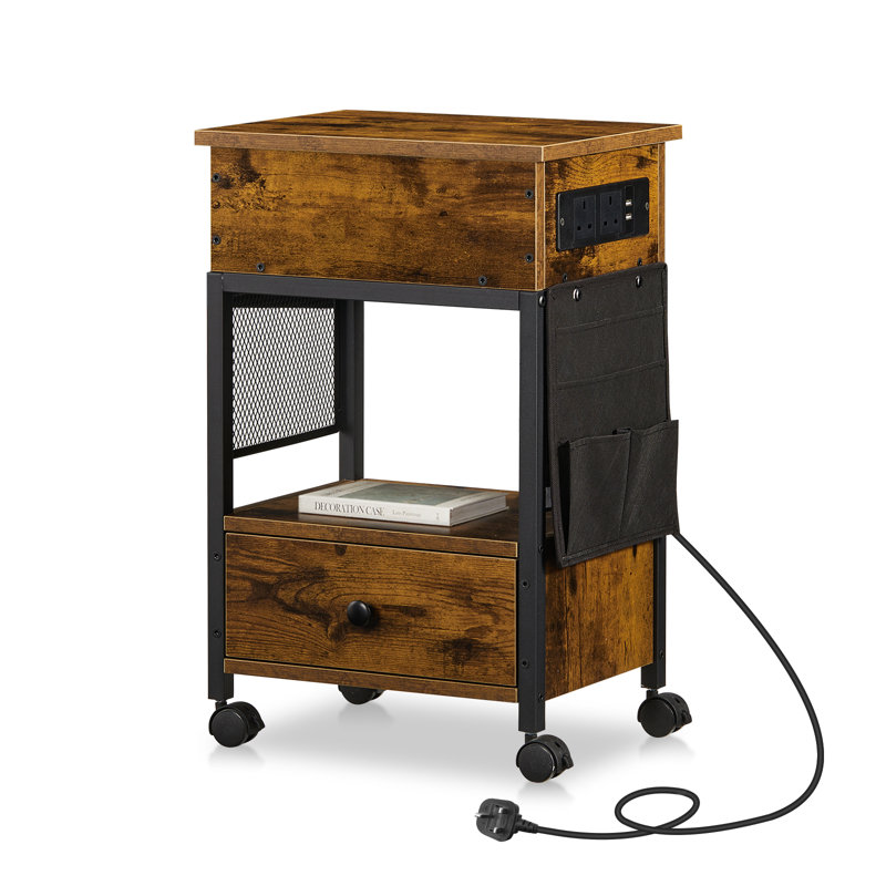 40cm W Manufactured Wood Bedside Table