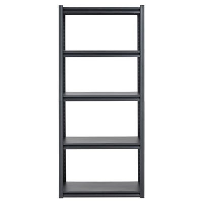 18" D X 32" W 72" H 5 - Tier Shelving For Garage, 400 Lbs Per Shelf, Rust Carbon Steel, Split Design Hallway Corners Storage Tier, 2000 Total Load, Steel With Resistance, Adjustable Shelf Height