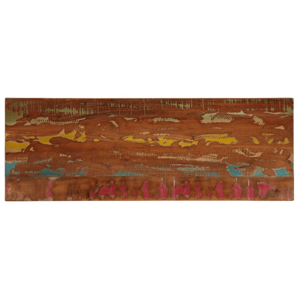 VIDAXL Solid Reclaimed Wood Table Top 140x60x2.5 cm Brown Rectangular Replacement for Dining Desks - Image 3