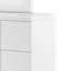 Grande commode Yoki, 6 tiroirs, blanc glamour moderne et or-116748695