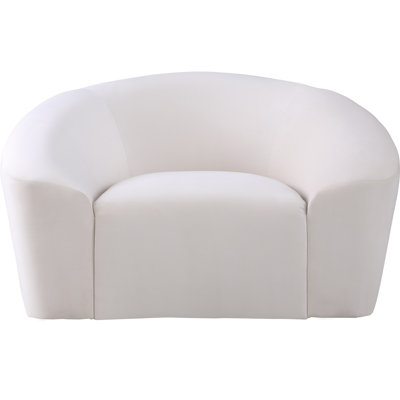Alaw Velvet Barrel Chair
