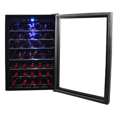 Hamilton Beach 43-Bottle Wine Cooler Fridge Cellar With Wire Shelves, Digital Controls | Fridge.com