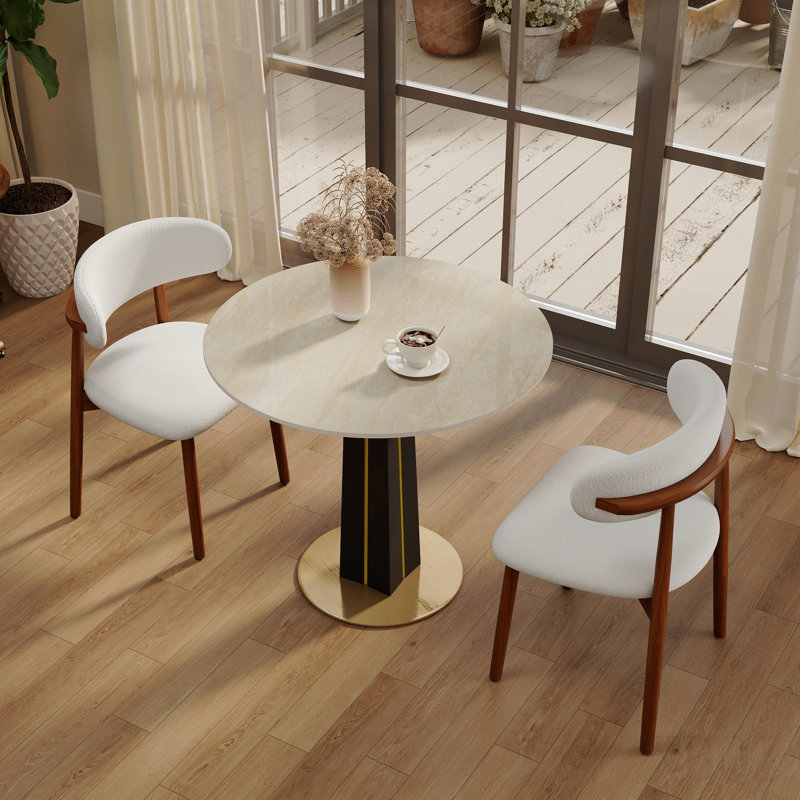 Table de salle à manger Modern Modern, 29.6"H x 33.46"L x 33.46"W