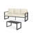 2-Piece 3-Seat Outdoor Sofa Couch Set-129010789
