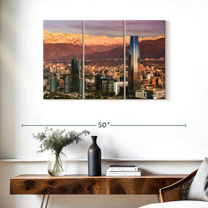 Santiago De Chile, 24" H x 38" W