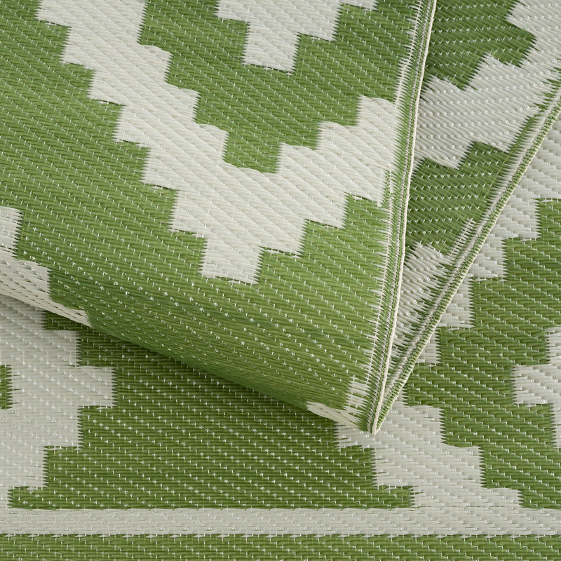 Tapis vert intérieur / extérieur Ashwood Southwestern, Rectangle 4 pi x 6 pi