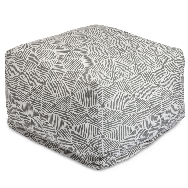 Christman Upholstered Pouf, Gray