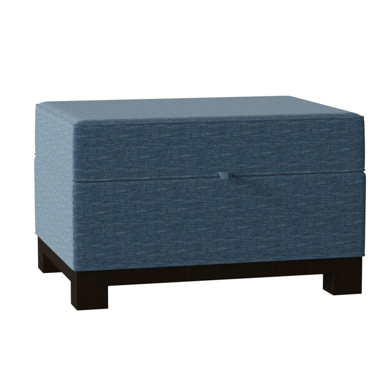 Repose-pieds rectangulaire avec rangement Brandes, Océan Key, Acajou