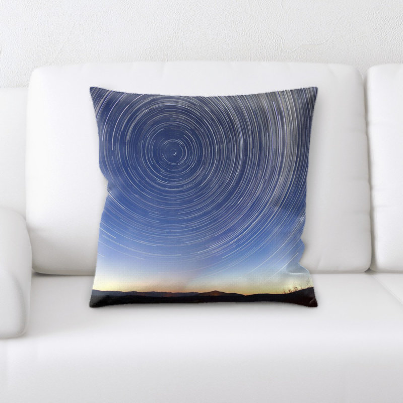 Star Trails Throw Pillow