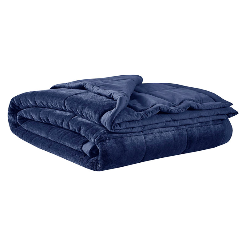 Couverture réversible en duvet HeiQ Smart, Très grand lit, Marine