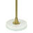 Tamara Day for Stylecraft Daphne Table Lamp - White Marble - Polished Brass Shade-1994668990