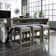 Millville 76" Console Table w/ Stools Set