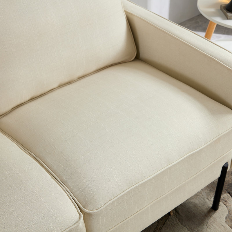 Causeuse Arban, 100 % lin beige naturel