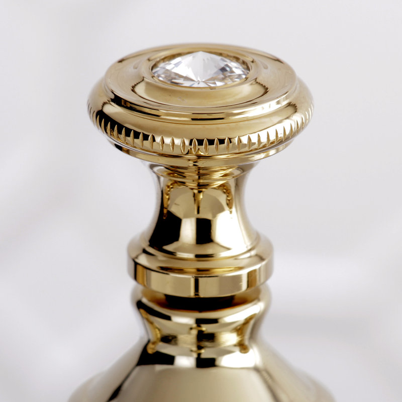 Kingston Brass Wilshire Two-Handle 3-Hole Deck Mount 4" Centerset Bathroom Faucet with Brass Pop-Up, Polished brass