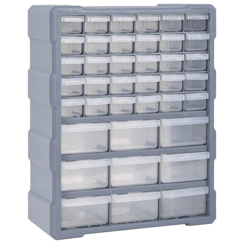 Rebrilliant Plastic Decorative Bin, Grey
