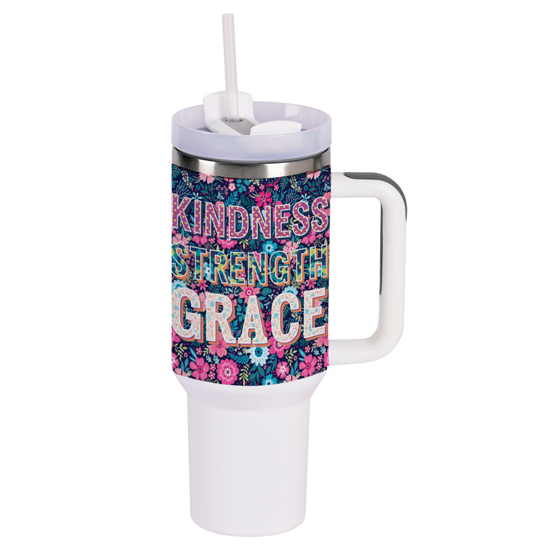 Tumbler Kindness Strength Grace 40 Oz