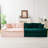 Pink&Green Turtle Velvet Double Chaise Lounge Multifunctional Lazy Sofa-843493908
