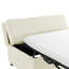 Lit escamotable pliant avec matelas en mousse, blanc pour un matelas dense convertible à sensation de luxe Une nuit de repos-1967399616