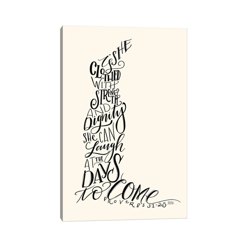 Proverbs 31 Dress I by Lily & Val - Print on Canvas, Wrapped Canvas, 66.04 cm H x 45.72 cm W x 1.91 cm D