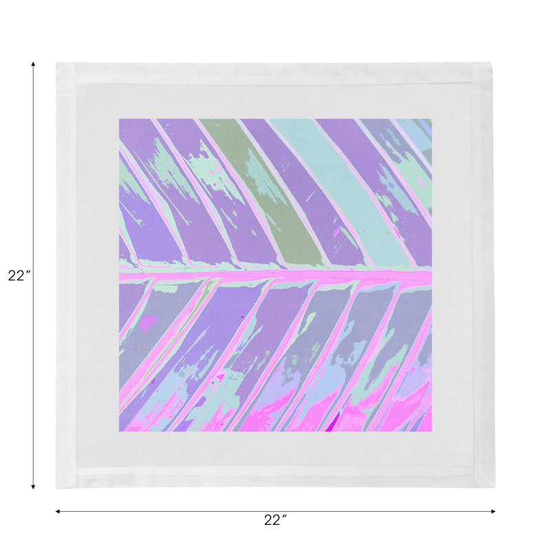 Serviettes de table en satin de coton tropical, Déviation