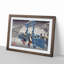 Gion Shrine in Snow by Utagawa Hiroshige - Picture Frame Painting Print-55608647-55608646
