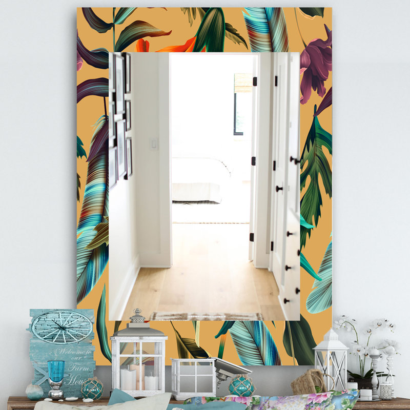 Miroir mural 29 bohémien et éclectique, H 24 po x l 32 po