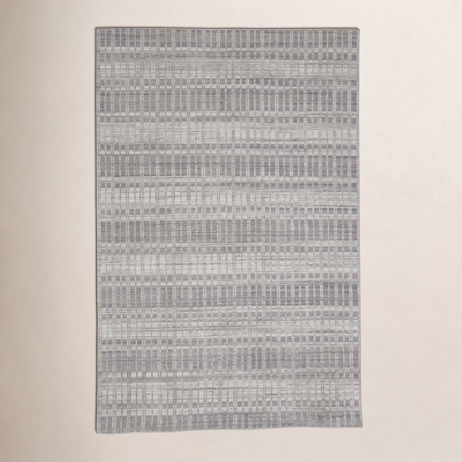 Adriann Gray Hand-Woven Geometric Rug, Rectangle 2' x 3'