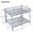 Queen Metal Bunk Bed with Ladder and Guardrails,-102058207-102058211