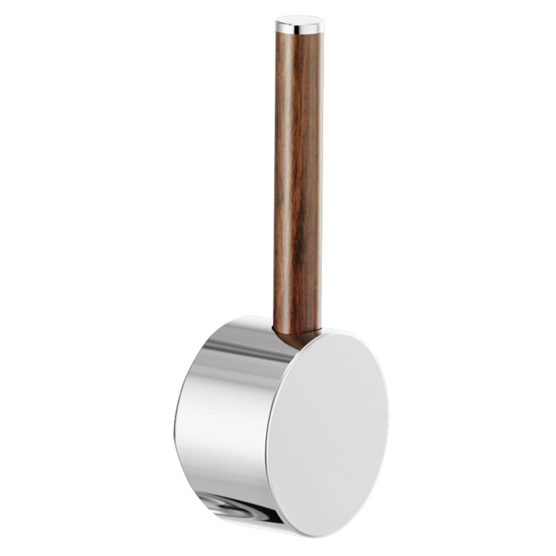 Odin® SmartTouch® Pull-Down Faucet with Square Spout, Polished Chrome, Wood Lever