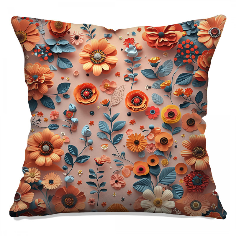 Coussin Floral Arrangement, 26 x 26 inches
