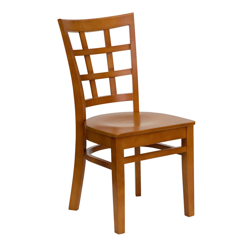 Chaise en bois massif Statice, Bois de cerisier, Ensemble de 8