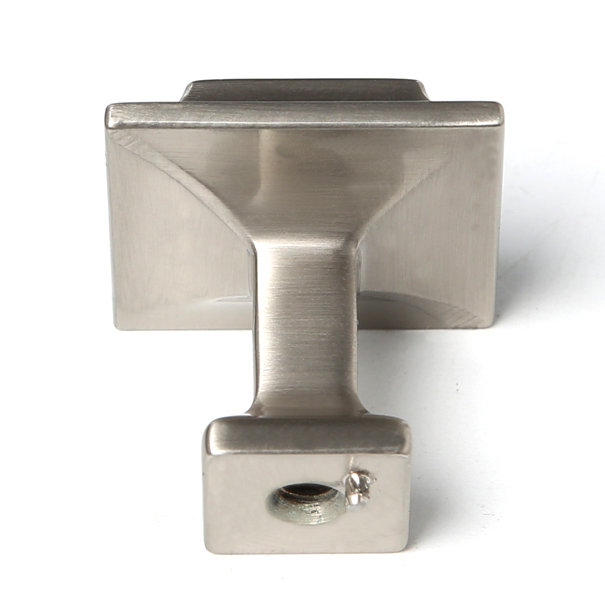 Millenium Square Knob, Satin Nickel, 1" H x 1" W x 1" D